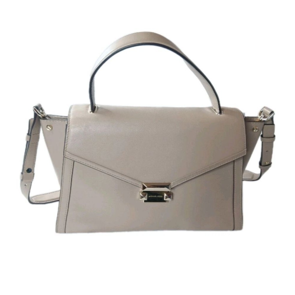 Michael kors Whitney Large Satchel Top Handle Leather Handbag Retail $348